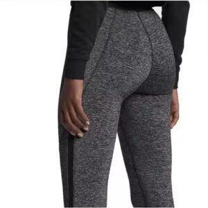 Nike Pro Hypercool mesh leggings heathered grey black full length: Size  L